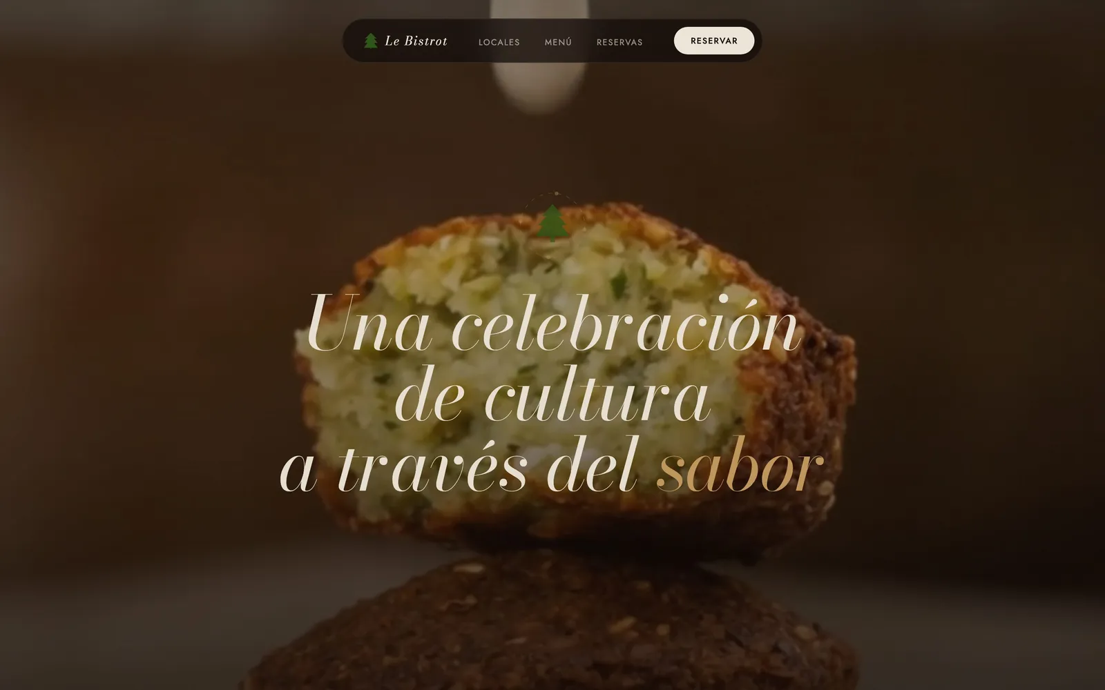 Sitio de Le Bistrot en computadora
